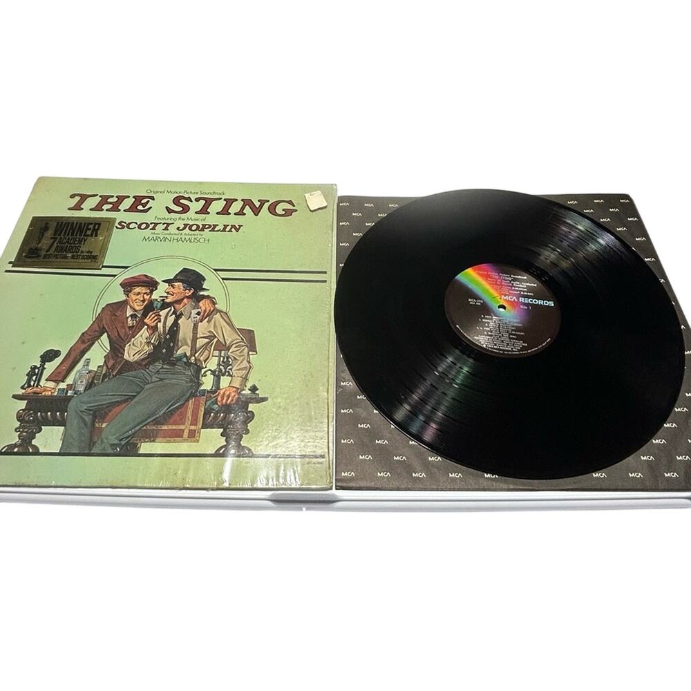 The Sting Motion Soundtrack Vinyl Record with Cover featuring Scott Joplin